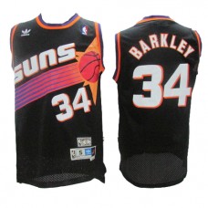 NBA Phoenix Suns 34 Charles Barkley Throwback Jersey Black Swingman Hardwood Classics