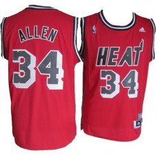 Best Ray Allen Miami Heat Retro NBA Jerseys Alternate Red For Sale