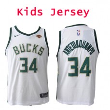 Nike NBA Kids Milwaukee Bucks #34 Giannis Antetokounmpo Jersey White