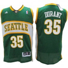 NBA Seattle Supersonics 35 Kevin Durant Throwback Jersey Green Swingman Hardwood Classics