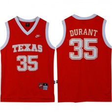 Nike NCAA Texas 35 Kevin Durant Jersey Red Hardwood Classics