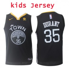 Nike NBA Kids Golden State Warriors #35 Kevin Durant Jersey Black