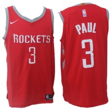 Nike NBA Houston Rockets 3 Chris Paul Jersey Red Authentic Statement Edition
