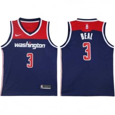 Nike NBA Washington Wizards 3 Bradley Beal Jersey Navy Blue Swingman Statement Edition