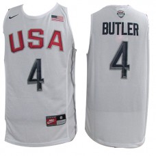 Nike NBA 2016 Olympic Team USA 4 Jimmy Butler Jersey White Stitched