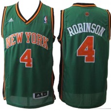 Adidas Nate Robinson Knicks #4 Green Swingman NBA Jersey