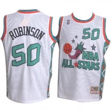 Nike NBA Seattle SuperSonics 50 David Robinson 1996 All Star Jersey White Throwback