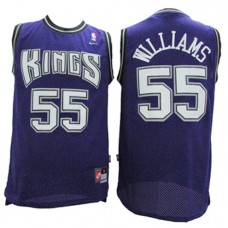 NBA Sacramento Kings 55 Jason Williams Throwback Jersey Purple Swingman Hardwood Classics