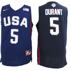 Nike USA 5 Kevin Durant 2016 Dream Team Stitched NBA Jersey Navy Blue