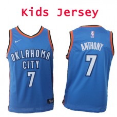Nike NBA Kids Oklahoma City Thunder #7 Carmelo Anthony Jersey Blue