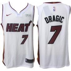 Nike NBA Miami Heat 7 Goran Dragic Jersey White Authentic Edition