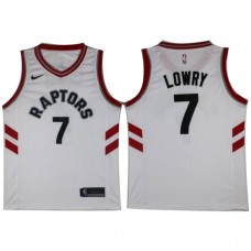 Nike NBA Toronto Raptors 7 Kyle Lowry Jersey White Association Edition Swingman