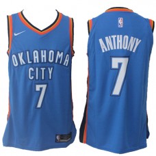 Nike NBA Oklahoma City Thunder 7 Carmelo Anthony Jersey Blue Authentic Association Edition