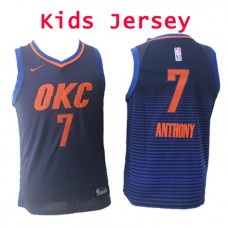Nike NBA Kids Oklahoma City Thunder #7 Carmelo Anthony Jersey Navy Blue