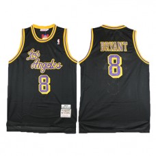 NBA Los Angeles Lakers 8 Kobe Bryant Throwback Jersey Hardwood Classics Swingman Black
