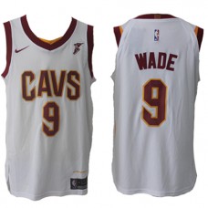 Nike NBA Cleveland Cavaliers 9 Dwyane Wade Jersey White Authentic