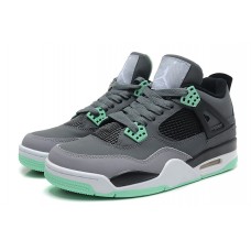 Air Jordan 4 Green Glow Grey Shoes Cheap For Sale