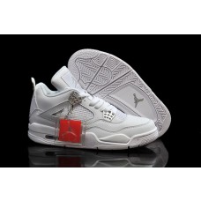 Best Air Jordan 4 Retro Pure Money All White For Girls