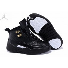 Best Cheap Kids Air Jordans 12 Retro Master Black Sneakers Online