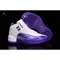 Best Jordans 12 XII Kings Purple White For Womens Sale Online