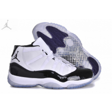 Big Size Air Jordan 11 White Black Shoes Cheap Sale