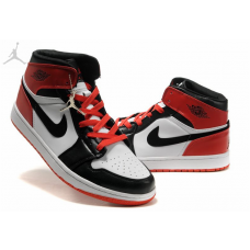 Big Size Air Jordan 1 Retro Black Toe White Red Sale