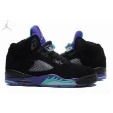 Big Size Air Jordan 5 Retro Black Grape Shoes Sale Online