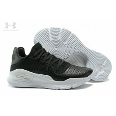Buy Best Under Armour Curry 4 Low Black White Shoes Outlet Store