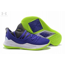 Buy Curry 5 Navy Blue White Under Armour Shoes From China