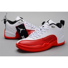 Buy Jordans 12 Retro Low White Red Sneakers Free Shipping