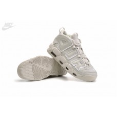 Buy Nike Air More Uptempo Triple All White On Feet