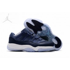 Air Jordan 11 (XI) Low Blue Moon Basketball Shoes Online 2017