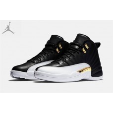 Cheap Air Jordan 12 Retro Wings Black Metallic Gold White For Sale