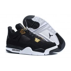 Cheap Air Jordan 4 Retro Royalty Black Metallic Gold Sale