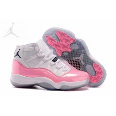 Air Jordan Retro 11 Shoes GS Pink White For Women