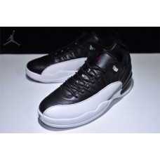 Cheap Air Jordans 12 Retro Low Black White For Men Online
