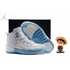 Cheap Air Jordans 12 University Blue Kids Sneakers For Sale