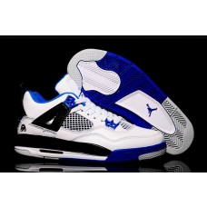 Cheap Jordan 4 Retro Motorsports White Blue For Women