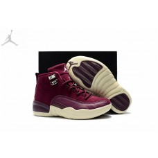 Cheap Jordans 12 Bordeaux Maroon Burgundy For Kids Sale Online