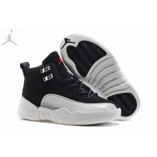 Cheap Jordans 12 XII Retro Playoffs Black White For Kids Online