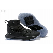 Cheap Mens Curry 5 High Tops Black Ice UA Shoes On Sale