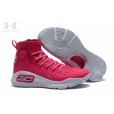 Cheap Mens Under Armour Curry 4 Pink White Shoes Free Shipping