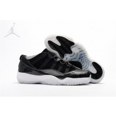 New Air Barons Jordans 11 Low Retro Black-White For Sale