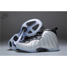 Cheap Nike Air Foamposites One Silver White Sale For Kids
