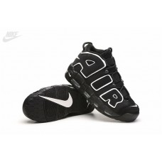 Cheap Nike Air More Uptempo Black White Sneakers For Sale