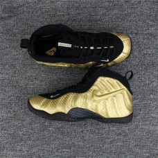 Cheap Nike Foams Pro Black and Gold Sale For Men Online