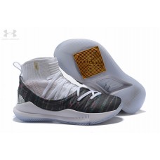 Cheap UA Curry 5 High Tops White Multicolor Outlet Store
