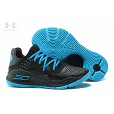 Cheap Under Armour Curry 4 Low Black Blue Basketball Shoes Outlet