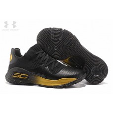 Cheap Under Armour Empower Curry 4 Low Black Gold For Women