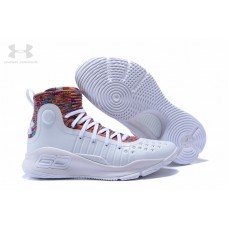 Cheap Under Armour News Curry 4 White Multicolored Shoes On Sale